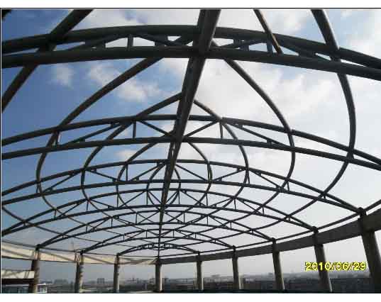 衡阳中煤朔州宾馆管桁架工程
